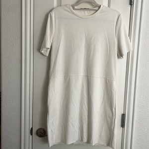 Zara shift dress, white